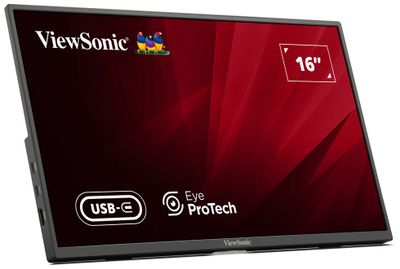 ViewSonic VA1650 16" 16:9  1920 x 1080 SuperClear® IPS přenosný monitor, HDMI,2 USB type C, ochranný obal ViewSonic VA1650 16" 16:9  1920 x 1080 SuperClear® IPS prenosný monitor, mini HDMI,2 USB type C, ochranný obal