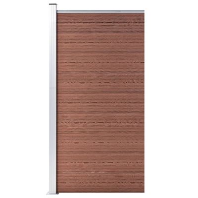 vidaXL Plotový panel WPC 95x186 cm hnedý