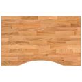 vidaXL Stolová doska bledohnedá 80x50x2,5 cm dubový masív obdĺžnikový