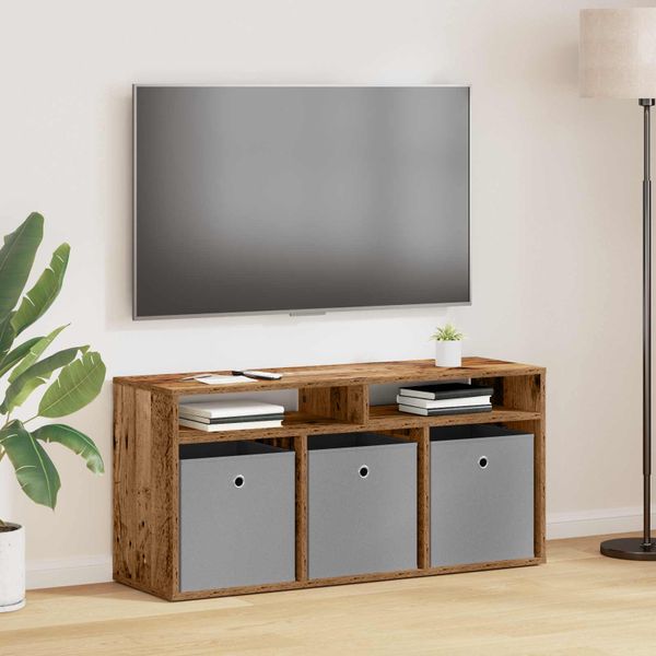 vidaXL Nízka skriňa so zásuvkou Staré drevo 102 x 32 x 48,5 cm
