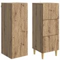 vidaXL Sada skríň 2 ks 33 x 34,5 x 90 cm Kompozitné drevo Dub artisan