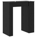 vidaXL Barový stôl 95 x 47 x 103,5 cm Kompozitné drevo Čierny dub