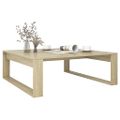 vidaXL Konferenčný stolík, dub sonoma 100x100x35 cm, kompozitné drevo
