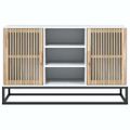 vidaXL Komoda biela 105x30x65 cm kompozitné drevo