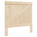 vidaXL Posteľný rám s čelom sivý 100x200 cm borovicový masív