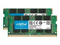 DDR4 - sada - 32 GB: 2 x 16 GB - SO-DIMM 260-pin - 3200 MHz / PC4-25600 - CL22 - 1.2 V - bez vyrovnávací paměti - bez ECC