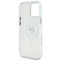 Obal Karl Lagerfeld pre iPhone 16 Pro 6,3" KLHMP16LHLSCHH biely tvrdý IML Metal Choupette Head MagSafe