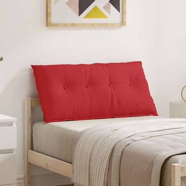 vidaXL Poduška na chrbát Červená 100 x 19 x 50 cm látka