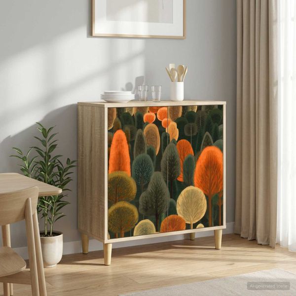 vidaXL Servírovacia skriňa ZAANDAM Sonoma 69 x 33 x 75 cm