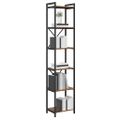 vidaXL Regál na knihy 40 x 30 x 189,5 cm Kompozitné drevo Staré drevo