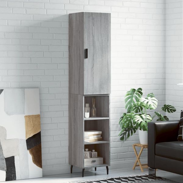 vidaXL Vysoká skrinka dub sonoma 34,5x34x180 cm spracované drevo