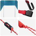 vidaXL Auto Stan 350 x 250 cm Modrá Polyester a oceľ