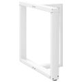 vidaXL Nohy k jedálenskému stolu v tvare T, 2 ks, biele, 70x35x(72-73) cm, oceľové