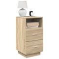 vidaXL Nočné stolíky 2 ks s 2 zásuvkami dub sonoma 36x36x68 cm