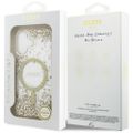 Guess puzdro pre iPhone 17 GUESS HC MAGSAFE RESIN BOTTOM GLITTER gold