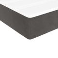 vidaXL Matrac s taštičkovými pružinami stredná tvrdosť tmavosivý 100x190x20 cm zamat