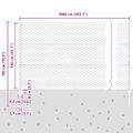 vidaXL Hexagonálny plot s stĺpom 10 x 1,4 m Pozinkovaná oceľ Sieťovina
