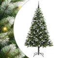 vidaXL Umelý vianočný stromček s umelým snehom 300 LED Teplá biela