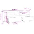vidaXL TV skrinka so zásuvkou Staré drevo 100 x 34,5 x 44,5 cm