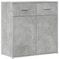 vidaXL Komody 2 ks betónovosivé 79x38x80 cm kompozitné drevo