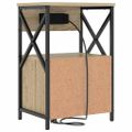 vidaXL Nočný stolík 2 ks Sonoma dub 40 x 31 x 60 cm Kompozitné drevo