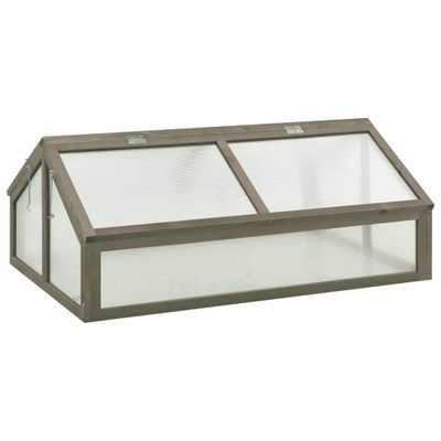vidaXL Skleník 120x80x50 cm jedľové drevo