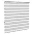 vidaXL Zebra roleta svetlosivá 145x150cm šírka látky 140,9cm polyester