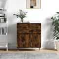 vidaXL Komoda dymový dub 60x35x70 cm spracované drevo