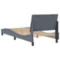 vidaXL Rám postele bez matraca Hanko tmavosivá 80x200 cm zamat