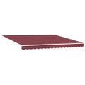 vidaXL Automaticky zaťahovacia markíza s LED burgundská 400x300 cm