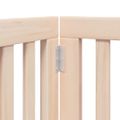 vidaXL Brána pre psa s dverami skladacia 15panely 750cm topoľové drevo