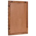vidaXL Kúpeľňové zrkadlo Drevité hnedé dokončenie 50 x 70 x 2,5 cm
