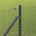 vidaXL Zváraný drôtový plot s hrotmi 25 x 1,2 m Oceľ s PVC povrchom
