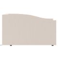 vidaXL Pohovka s USB krémová látková 90x200 cm