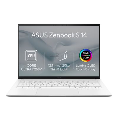 ASUS Zenbook S 14 OLED/UX5406SA-OLED701X/U7-258V/14''/2880x1800/T/32GB/512GB/Intel int/W11P/White/2R