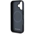 Puzdro Mercedes pre iPhone 16 6,1" MEHMP16S23RURBK Hardcase MB Blue Line Leather MagSafe čierne