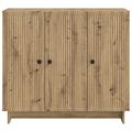 vidaXL Servírovacia skriňa Dub artisan 89 x 34,5 x 80 cm