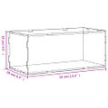 vidaXL Priehľadná reklamná krabica 34x16x14 cm akrylová