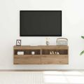 vidaXL TV nástenná skriňa 2 ks dub artisan Kompozitné drevo