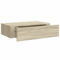 vidaXL Zásuvkové police nástenné 2 ks dubové 40x23,5x10 cm MDF