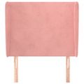 vidaXL Čelo postele so záhybmi čierne 83x23x118/128 cm zamat