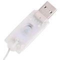 vidaXL Dekoratívny vianočný snehuliak LED luxusná látka 120 cm