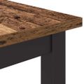 vidaXL stôl Staré drevo 80 x 50 x 76,5 cm Inžinierske drevo a oceľ