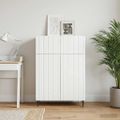 vidaXL Servírovacia skriňa Biela 66 x 34,5 x 92 cm Kompozitné drevo
