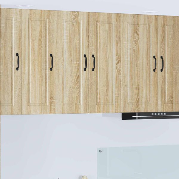 vidaXL Nástenná skrinka PORTO 2 pcs Sonoma dub 30 x 31 x 80 cm