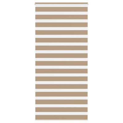 vidaXL Zebrová roleta pieskovo hnedá 105x200 cm šírka látky 100,9 cm polyester