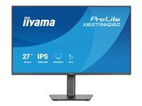 iiyama ProLite XB2796QSC-B1 - LED monitor - 27" - 2560 x 1440 QHD @ 75 Hz - IPS - 350 cd/m² - 1000:1 - 4 ms - HDMI, USB-C - reproduktory - čierna, matná