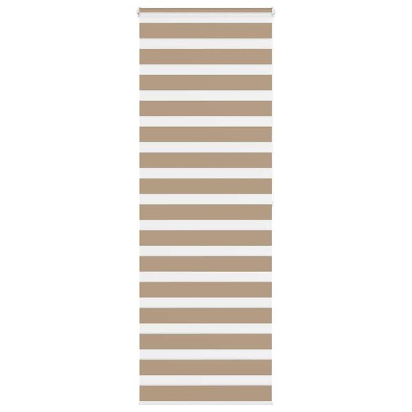 vidaXL Zebrová roleta pieskovo hnedá 90x200 cm šírka látky 85,9 cm polyester