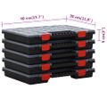 vidaXL Boxy na triedenie 5 ks 40x30x5 cm polypropylén