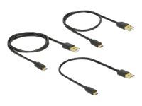 Sada káblov USB - čierna